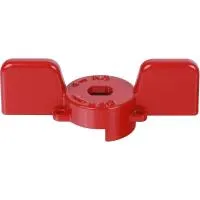 STOUT Ручка-бабочка SVB-BUT-1114-02 для шарового крана STOUT 1 - 1 1/4 (Красная)