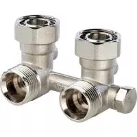 STOUT Узел SVH-0003-000020 нижнего подключения радиатора для однотрубной системы, угловой 3/4