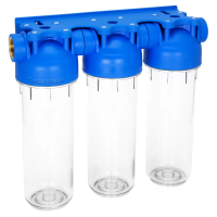 Трехступенчатый магистральный фильтр АКВАБРАЙТ АБФ-3 3/4"ВР