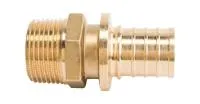 STOUT SFA-0001-003210 Переходник с наружной резьбой 32xR 1 для труб из сшитого полиэтилена аксиальный